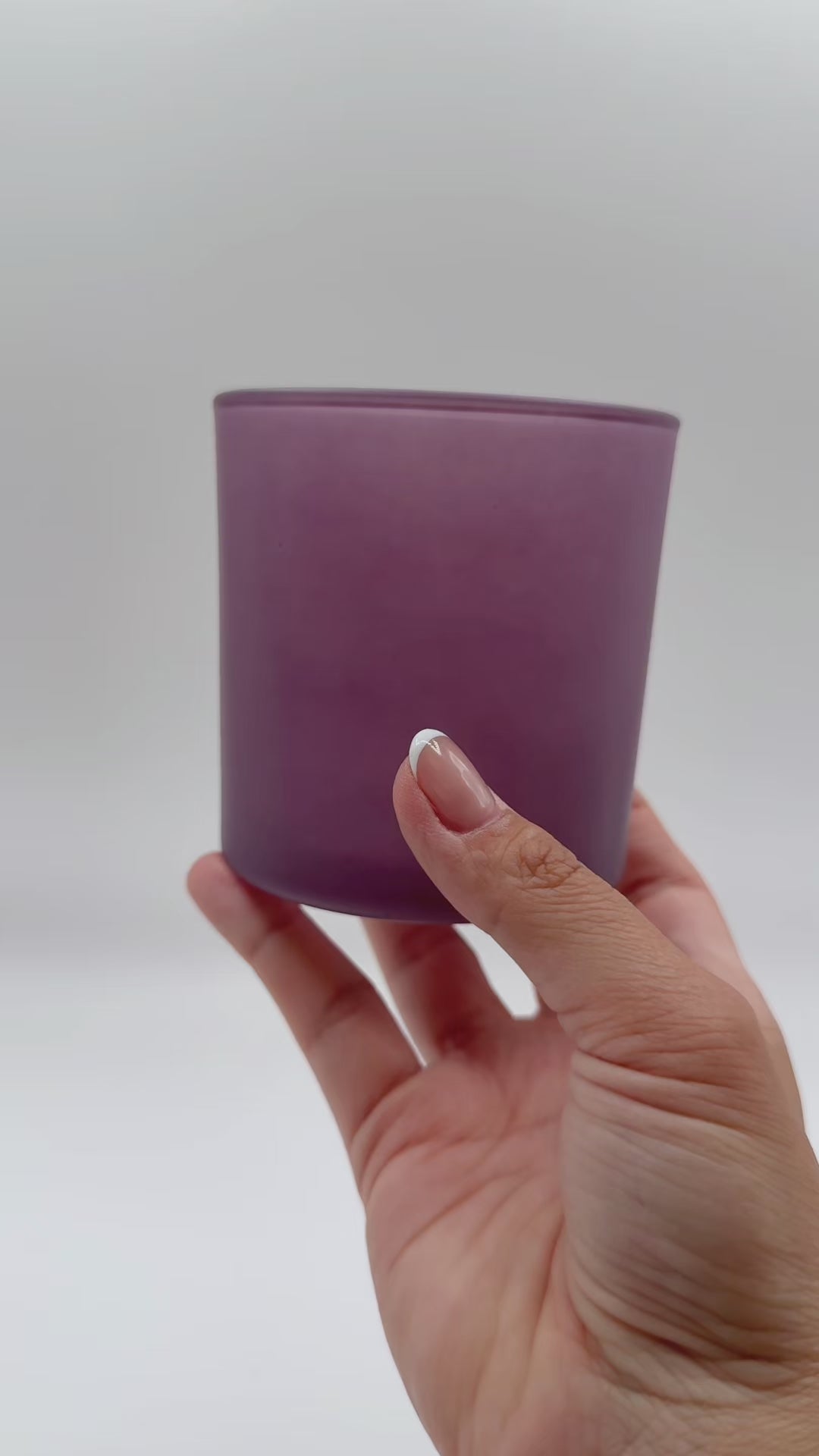 Candle Making Supplies | Monticiano Frosted Lavender Candle Vessel