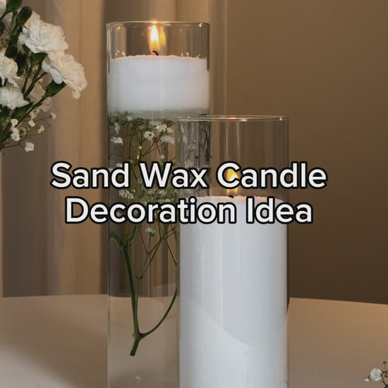 Sand wax candle decoration ideas