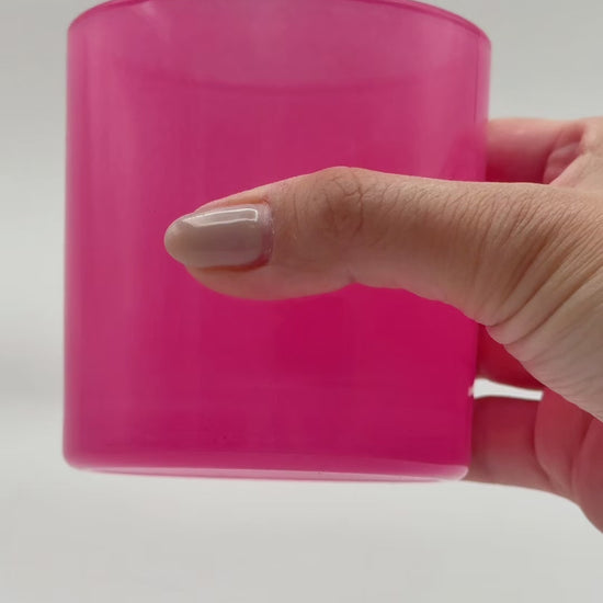 pink candle vessel