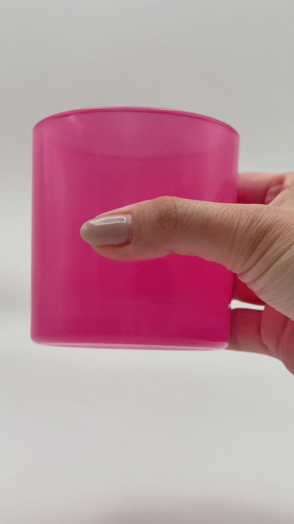 pink candle vessel