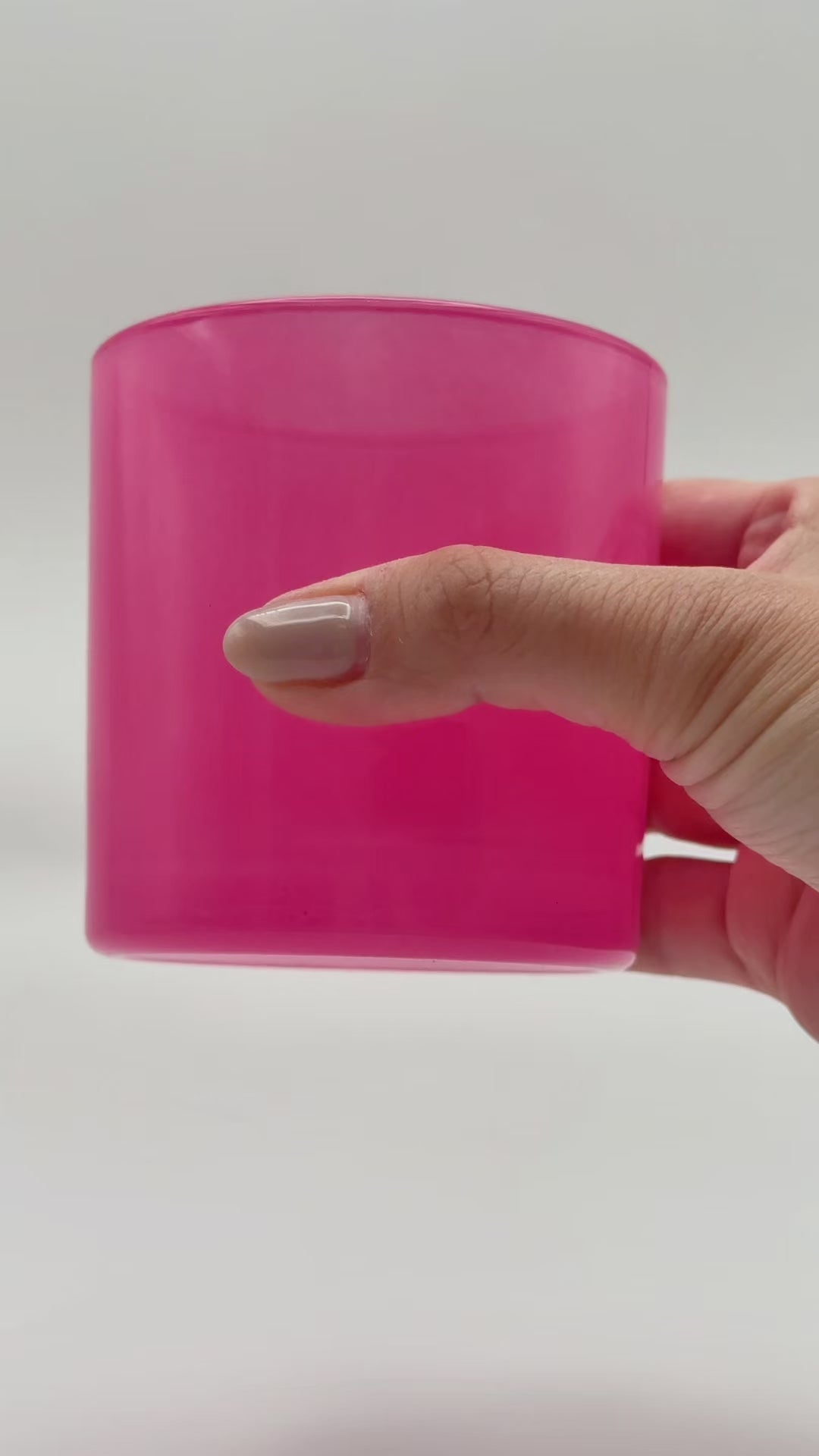 pink candle vessel