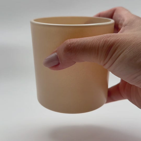 matte nude candle container 