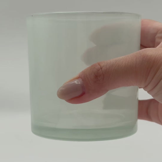 crystal white candle vessel 