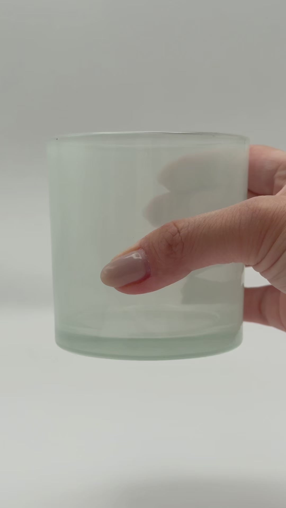 crystal white candle vessel 