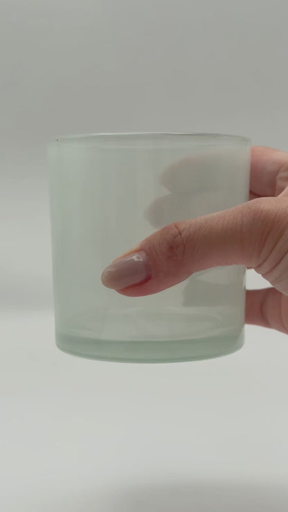 crystal white candle vessel 