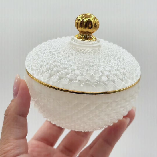 4 Oz Small Vanity White Candle Vessel