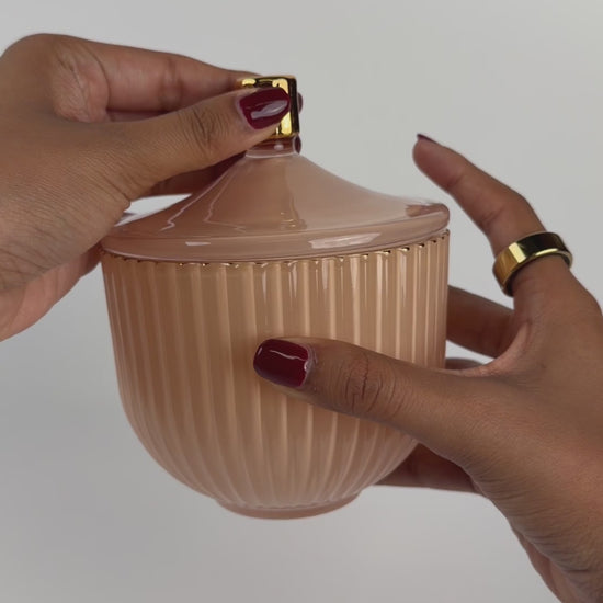 AURA Nude Luxury Candle Jar with Lid