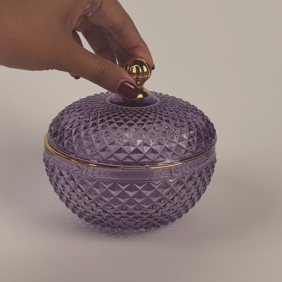 10 oz. Large Vanity Lavender Candle Vessel