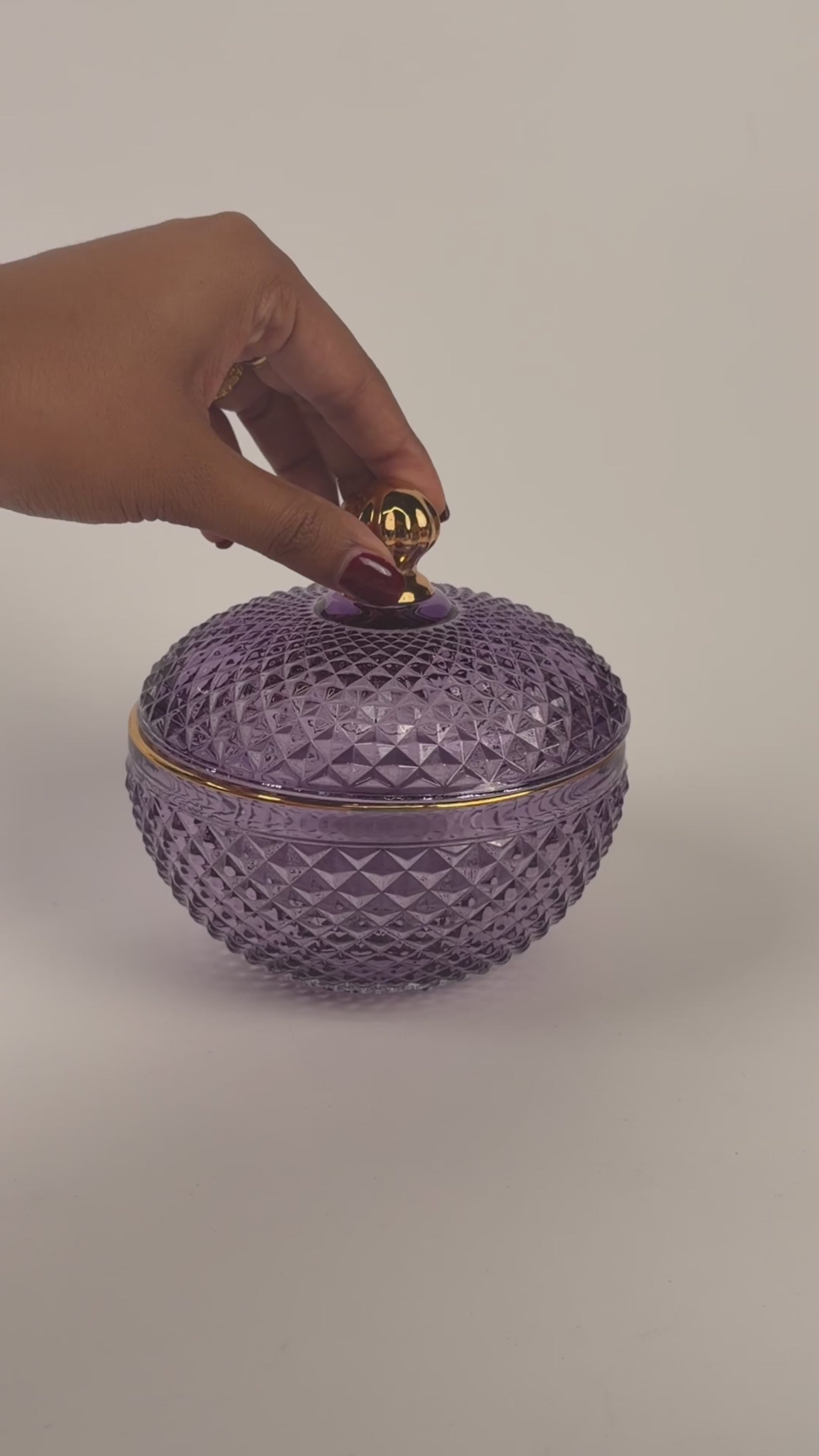 10 oz. Large Vanity Lavender Candle Vessel