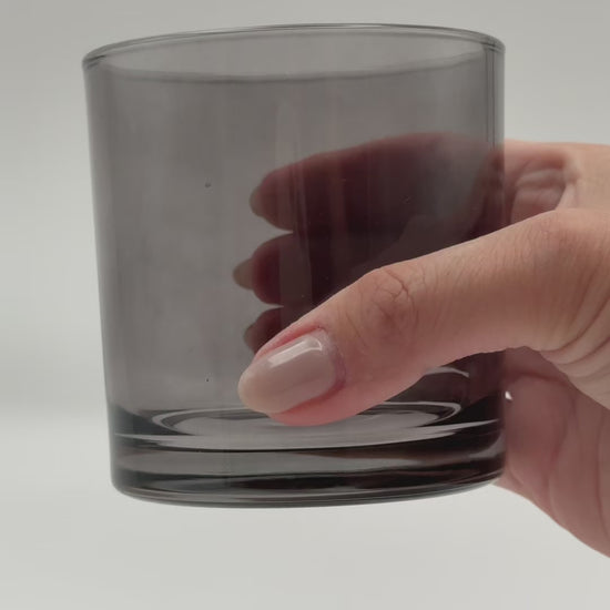Charcoal Black Candle Vessel