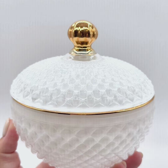 10 Oz Large Vanity White Candle Vessel