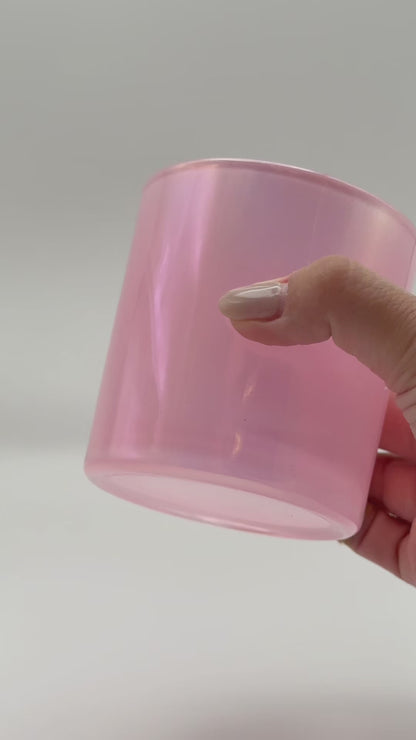 pink candle vessel