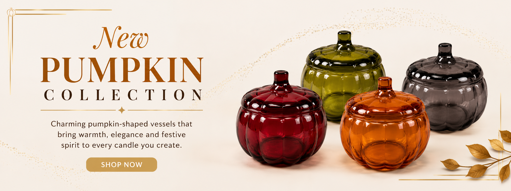 pumpkin candle jar collection