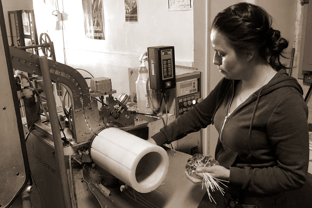 a person working in a factory