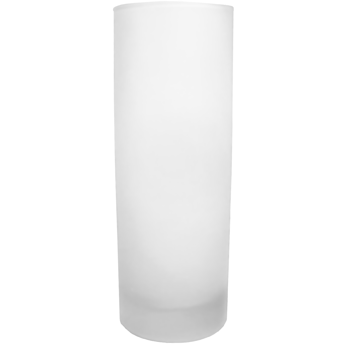 tall frosted glass candle cylinder