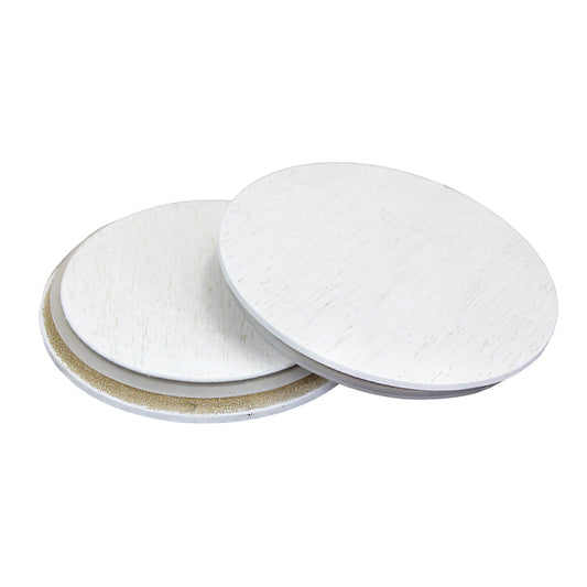 white wood candle jar lids