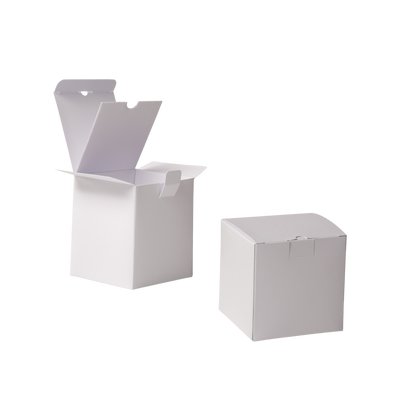 white candle box with insert Monticiano