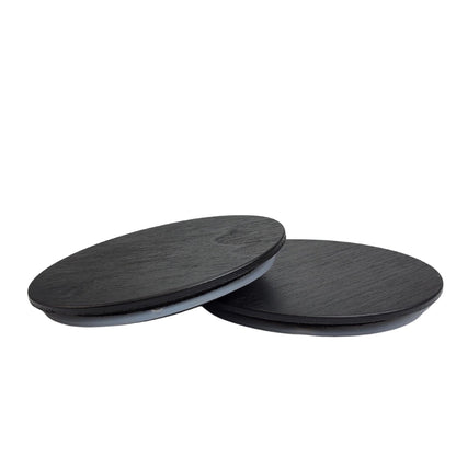 buy online black wood candle jar lids