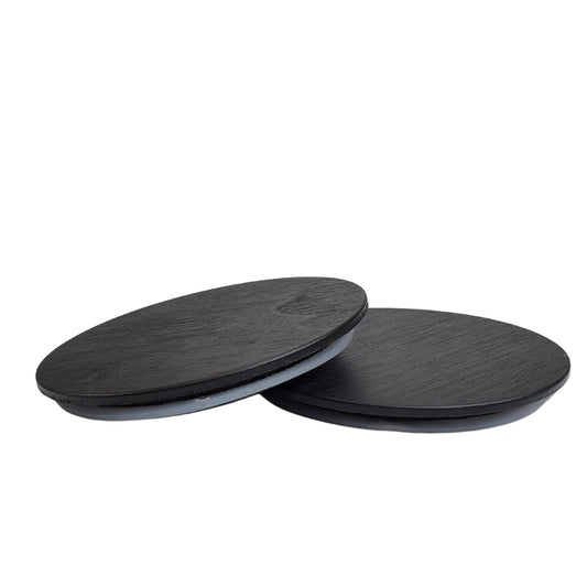 buy online black wood candle jar lids