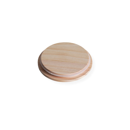 wood candle jar lids for Bella jars